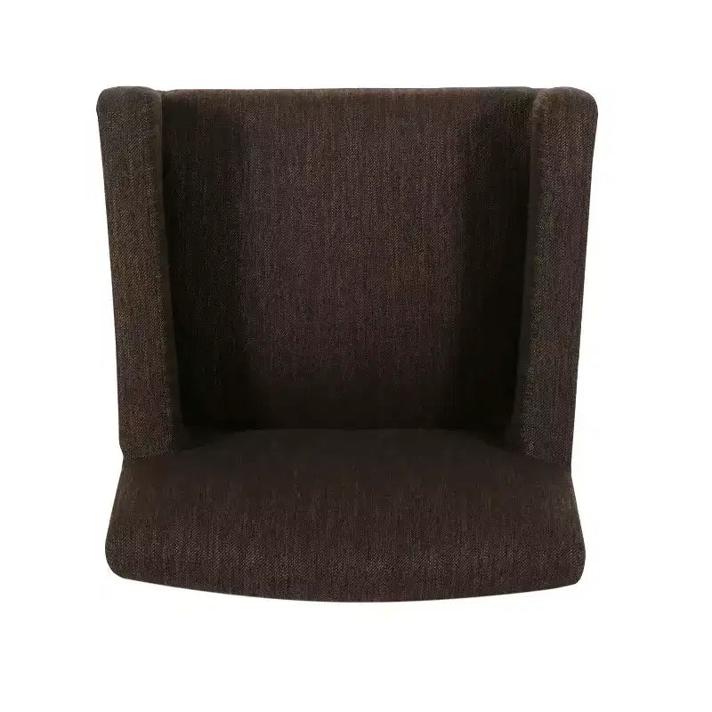 Tabourets de comptoir contemporains en bois rembourré de tissu, 26 pouces (lot de 2)