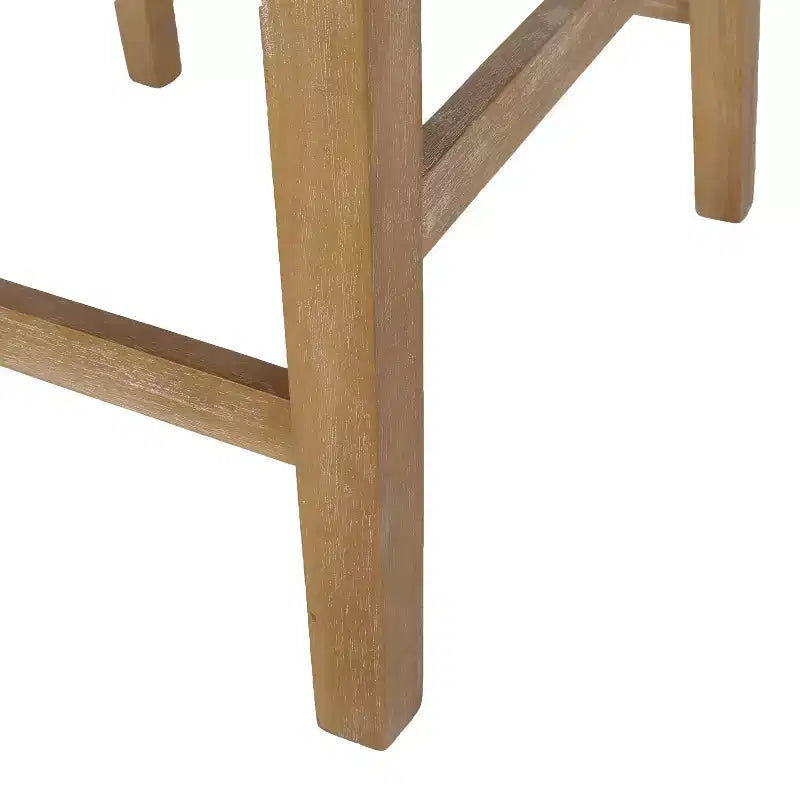 Tabourets de comptoir contemporains en bois rembourré de tissu, 26 pouces (lot de 2)