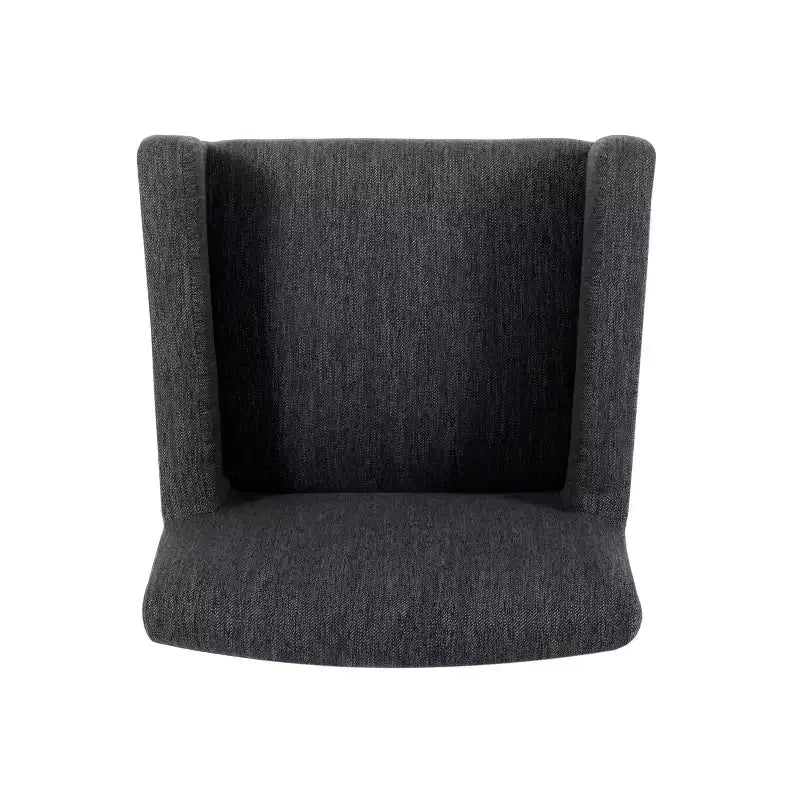Tabourets de comptoir contemporains en bois rembourré de tissu, 26 pouces (lot de 2)