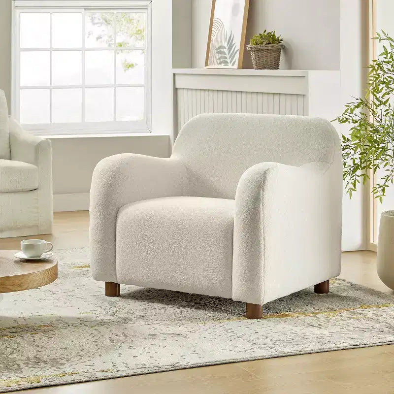 88,9 cm breiter Bouclé-Sessel mit Polsterung