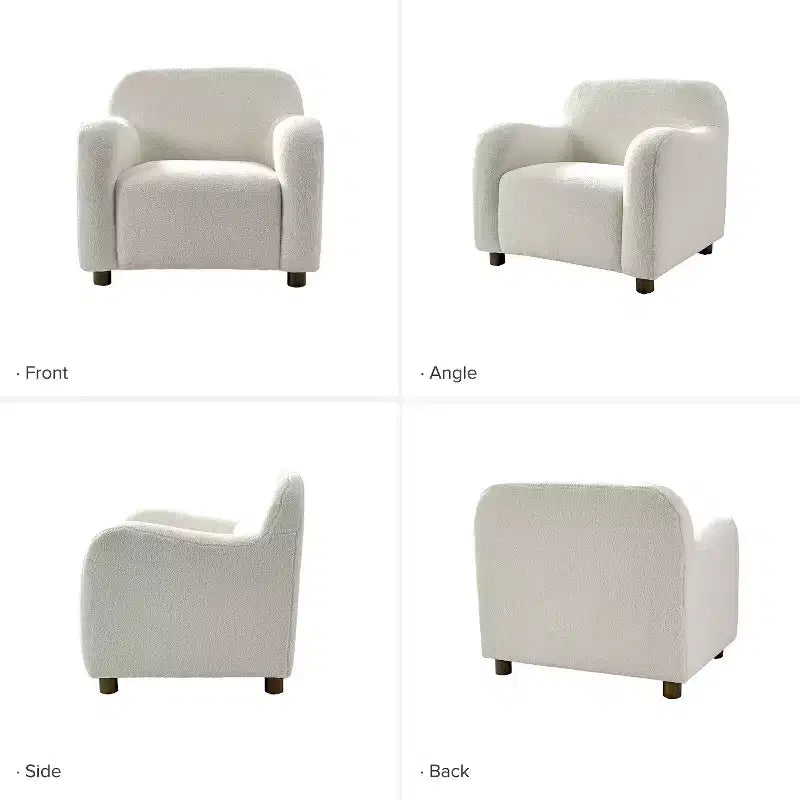 88,9 cm breiter Bouclé-Sessel mit Polsterung
