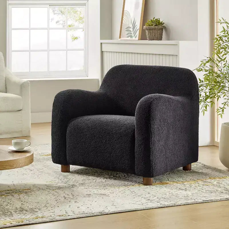 88,9 cm breiter Bouclé-Sessel mit Polsterung