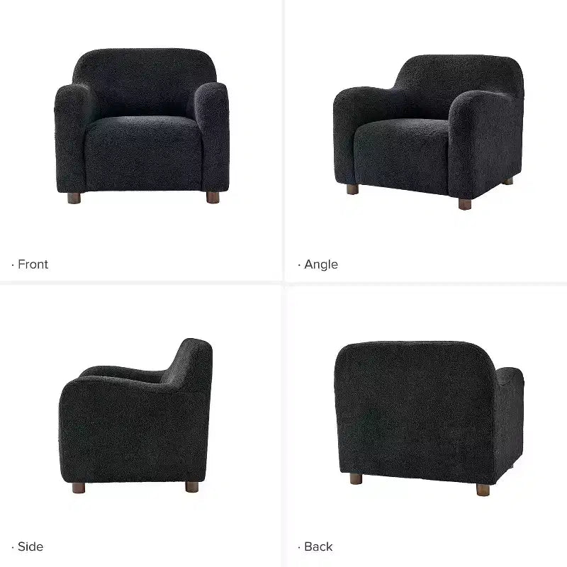 88,9 cm breiter Bouclé-Sessel mit Polsterung