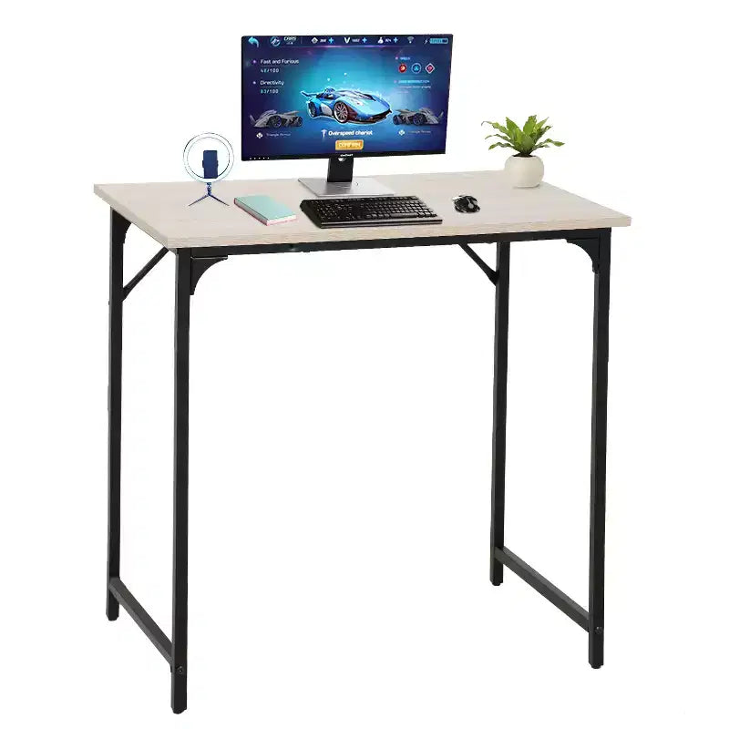Bureau informatique de style industriel moderne de 32/39/47 pouces, avec grand plateau et robuste cadre en acier