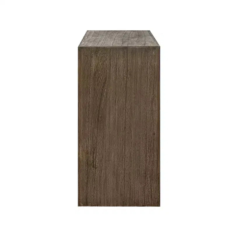 Mesa consola de diseño moderno, de madera maciza de paulownia con chapa, para sala de estar y recibidor