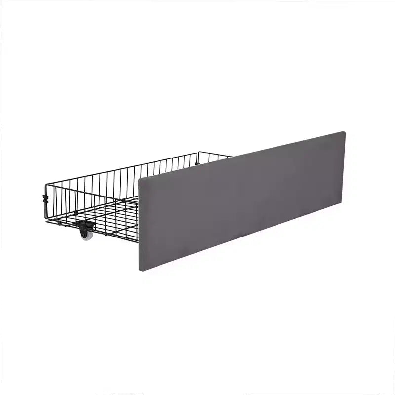 Estructura de cama tapizada tamaño Full/Queen, cama de plataforma con cabecero ajustable y cajones de almacenamiento