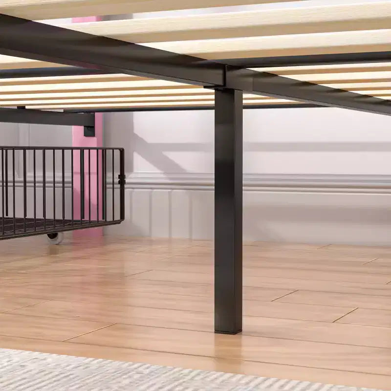 Estructura de cama tapizada tamaño Full/Queen, cama de plataforma con cabecero ajustable y cajones de almacenamiento