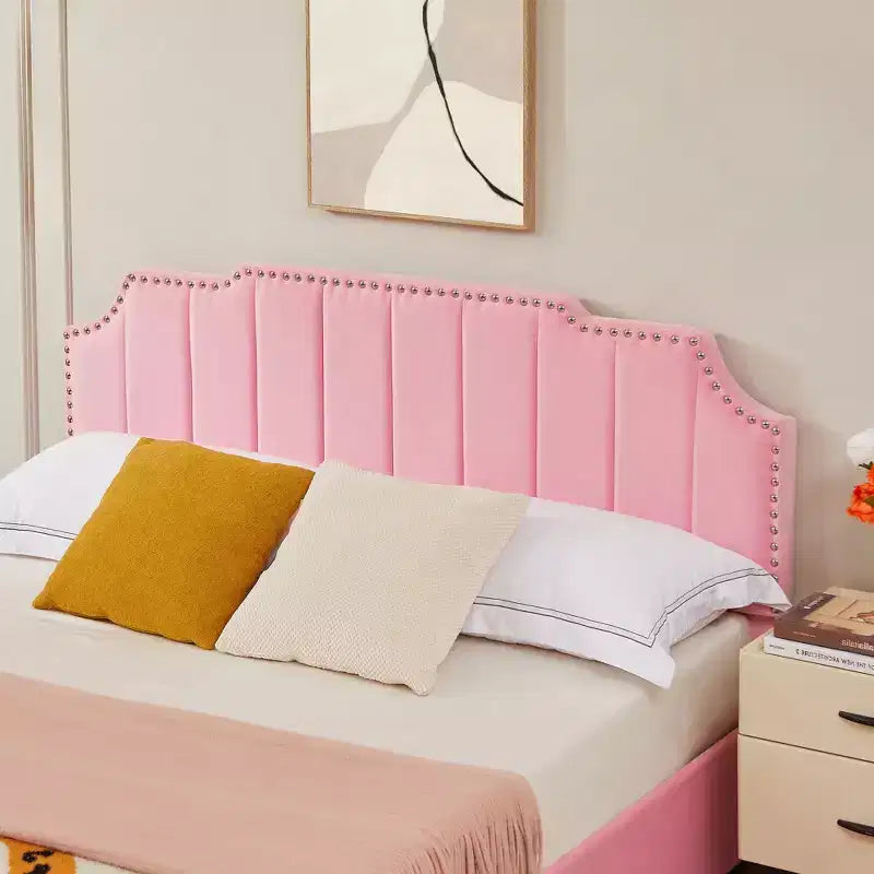 Estructura de cama tapizada tamaño Full/Queen, cama de plataforma con cabecero ajustable y cajones de almacenamiento