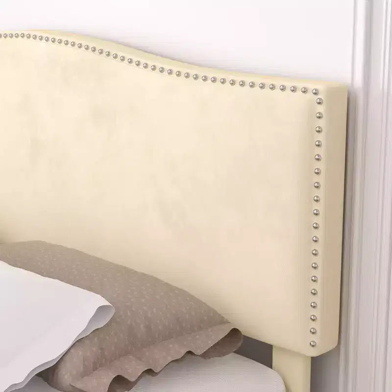 Estructura de cama tapizada tamaño Full/Queen, cama de plataforma con cabecero ajustable y cajones de almacenamiento
