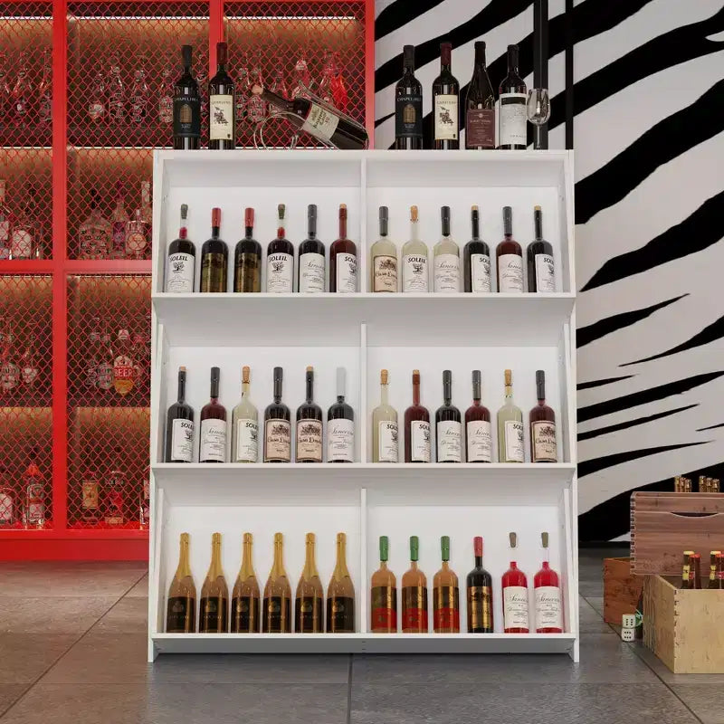 Élégant porte-bouteilles de vin, idéal pour un rangement stylé