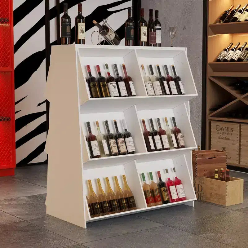 Élégant porte-bouteilles de vin, idéal pour un rangement stylé