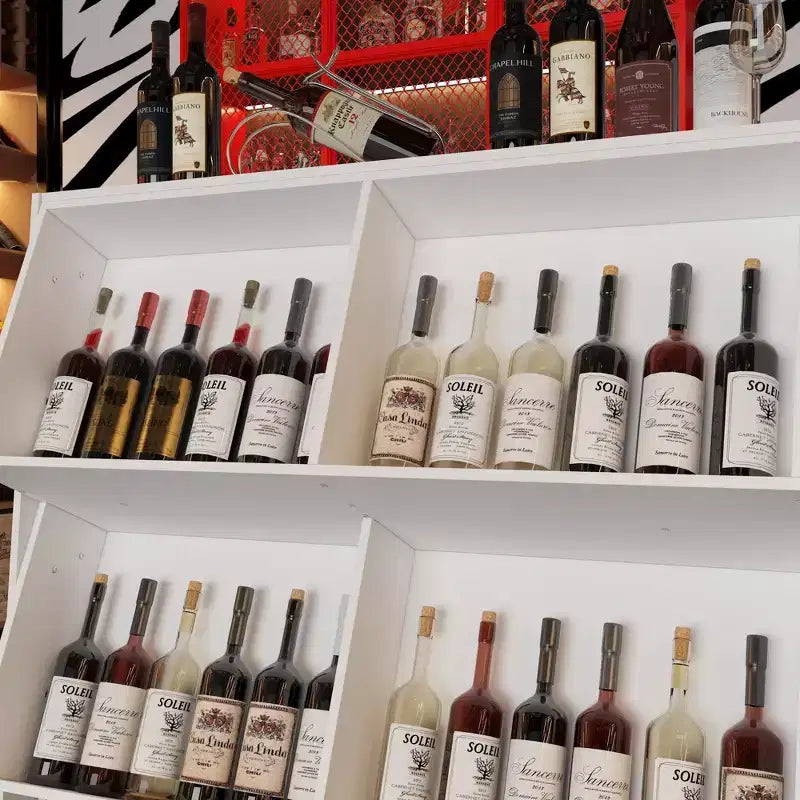 Élégant porte-bouteilles de vin, idéal pour un rangement stylé