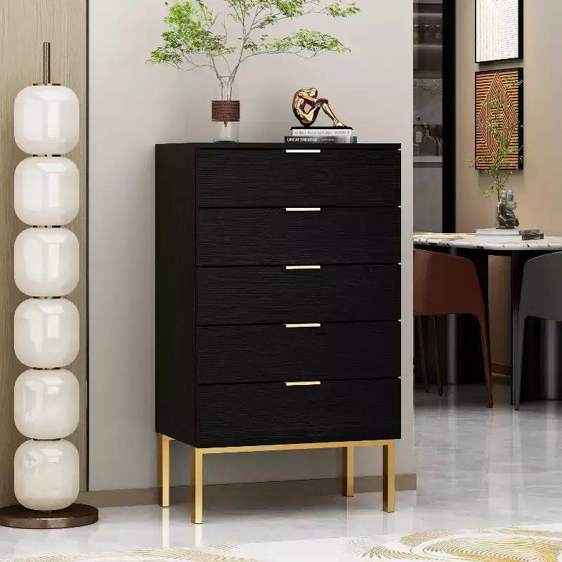 Commode à 5 tiroirs, organisateur de tiroirs