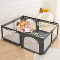 79x71 4-teiliges Laufgitter für Babys, geräumig und sicher, tragbares Kinderlaufgitter