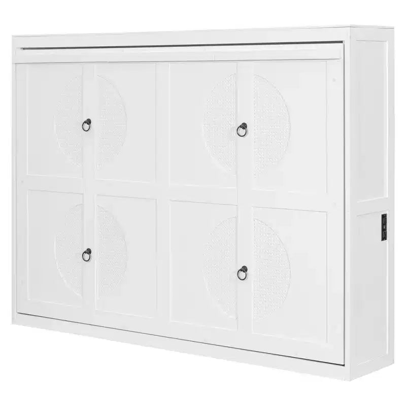 Murphy-Bett mit Wandmontage im modernen Design und USB-Ladestation