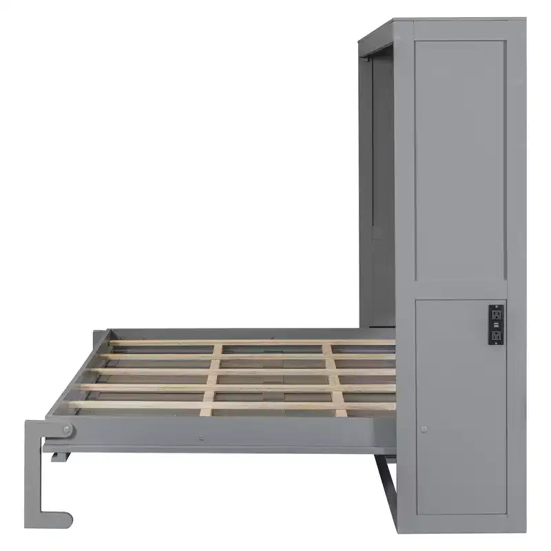Murphy-Bett mit Wandmontage im modernen Design und USB-Ladestation