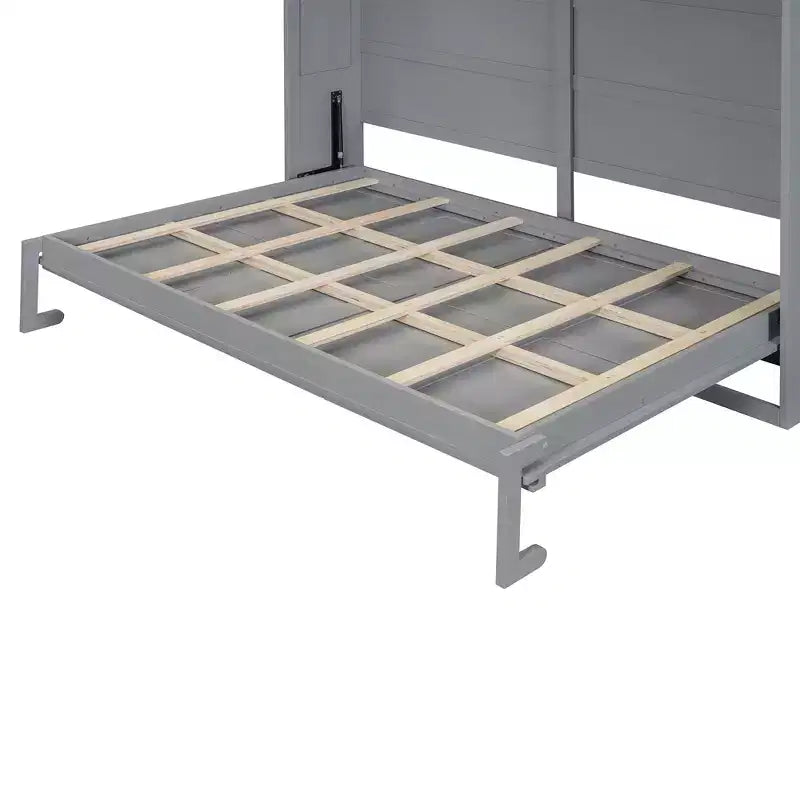 Murphy-Bett mit Wandmontage im modernen Design und USB-Ladestation