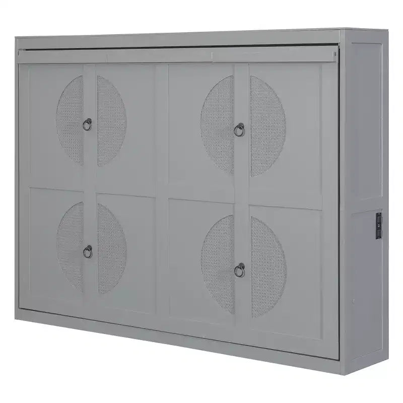 Murphy-Bett mit Wandmontage im modernen Design und USB-Ladestation