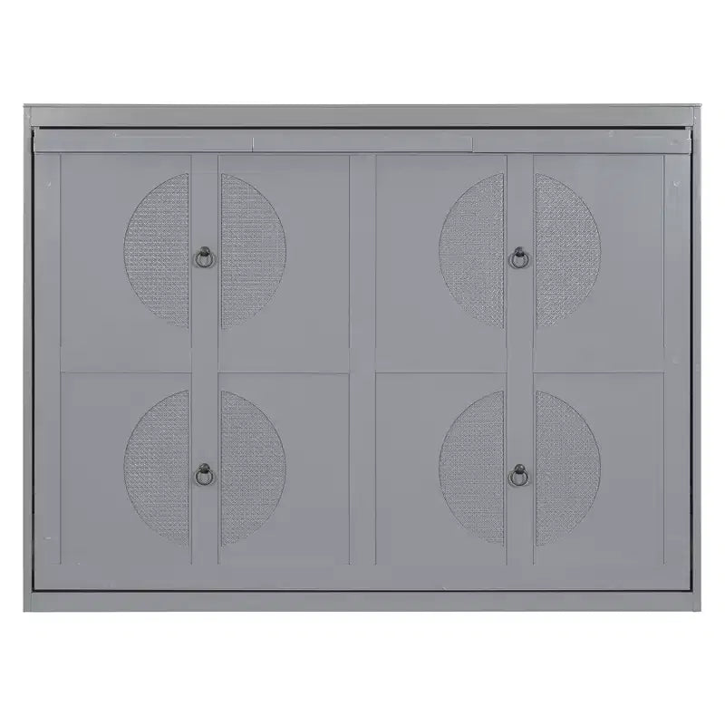 Murphy-Bett mit Wandmontage im modernen Design und USB-Ladestation
