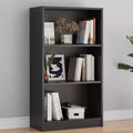 Estantería de madera de 3/4/5 estantes, librero alto con estantes ajustables, organizador de almacenamiento para sala de estar, dormitorio u oficina