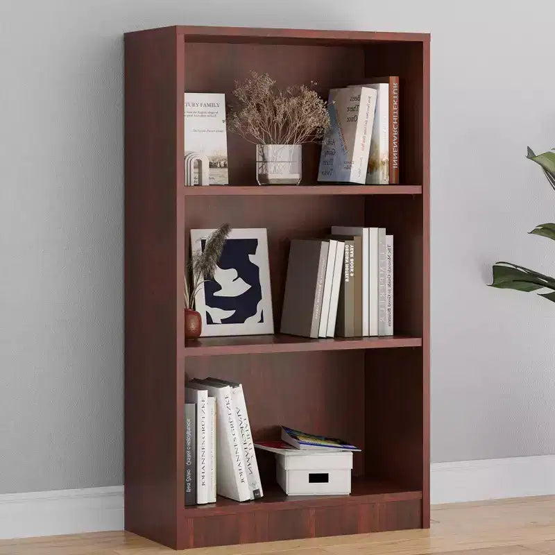 Holzbücherregal mit 3/4/5 Regalböden, hohes Bücherregal mit verstellbaren Böden, Aufbewahrungsregal für Wohnzimmer, Schlafzimmer und Büro