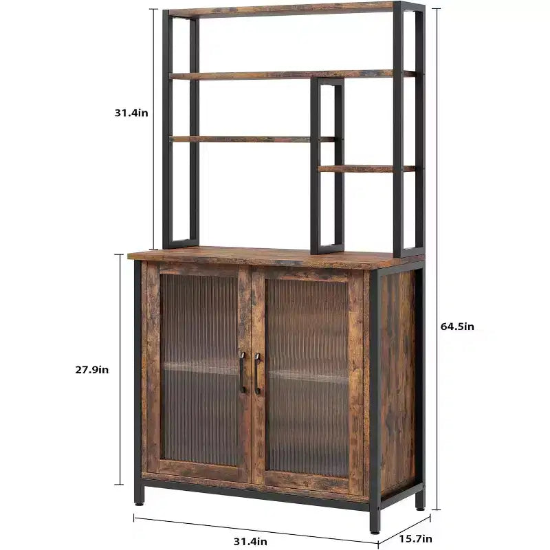 Meuble pour micro-ondes de 80CM avec verre Changhong, matériaux en fer et PB, couleur rétro, pour cuisine moderne