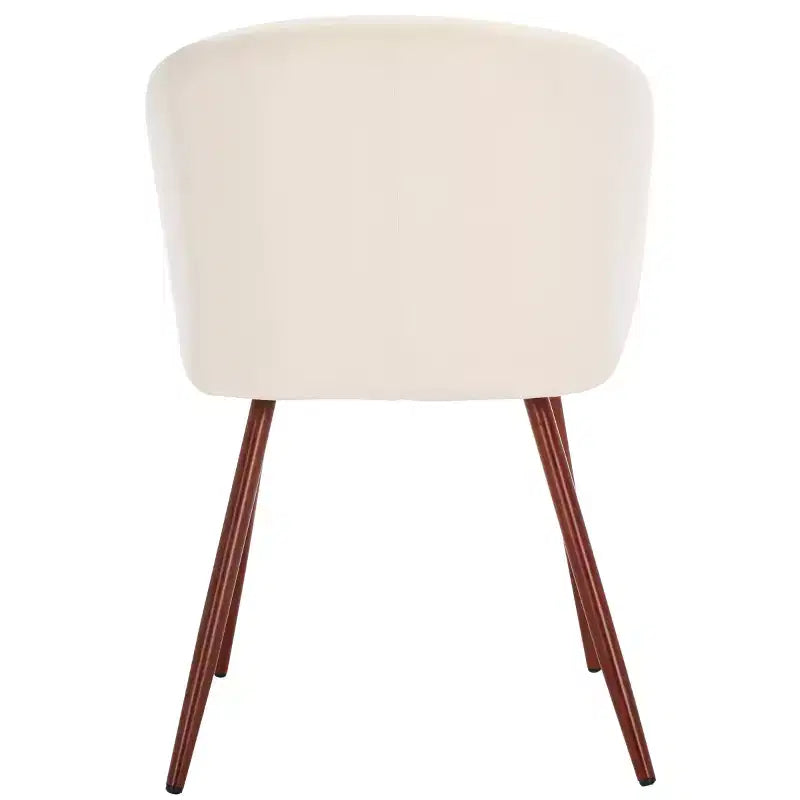 Chaise de salle à manger rembourrée en noyer, élégante chaise en bois de noyer rembourrée, idéale pour les repas à la maison