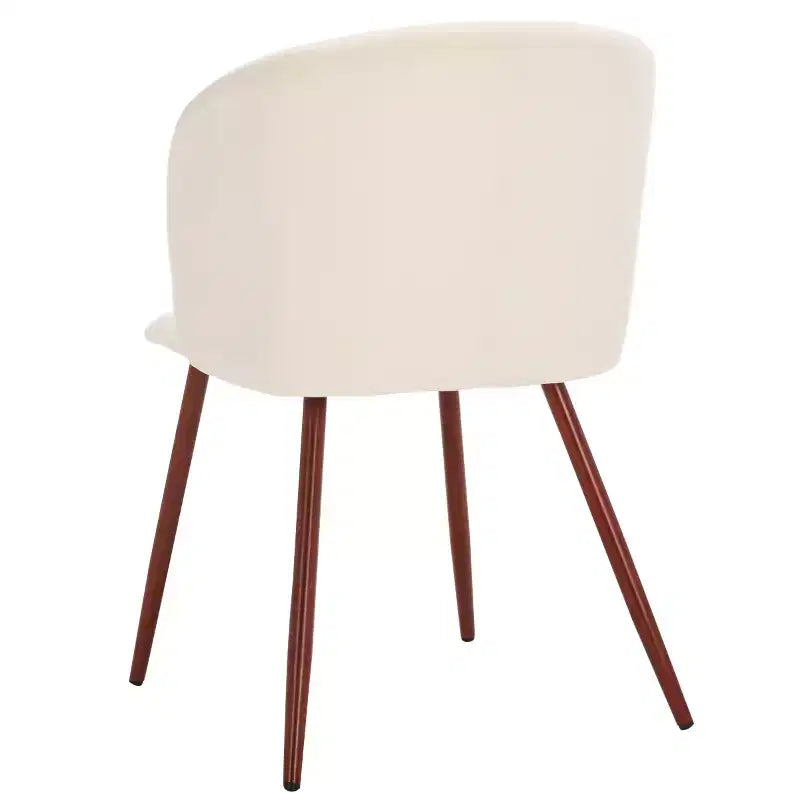 Chaise de salle à manger rembourrée en noyer, élégante chaise en bois de noyer rembourrée, idéale pour les repas à la maison