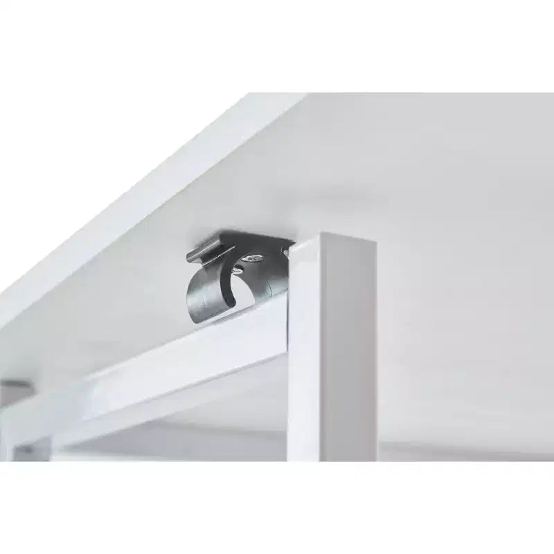 Klapparbeitstisch, zusammenklappbarer Computertisch mit Rollen, MDF-Tischplatte, Eisengestell, Schreibtisch für Homeoffice, Schlafzimmer und Gaming-Zimmer