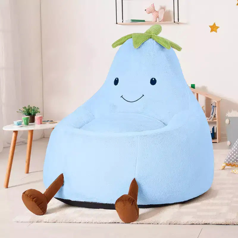 Sofá infantil tipo puf con relleno de espuma de alta densidad y forma ergonómica para leer y jugar