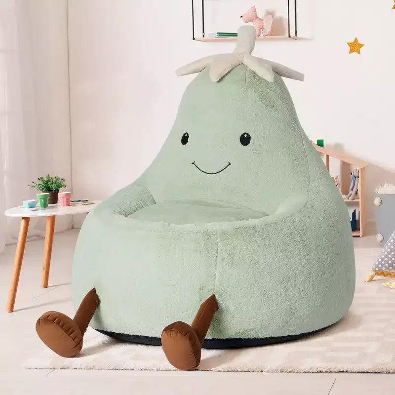 Sofá infantil tipo puf con relleno de espuma de alta densidad y forma ergonómica para leer y jugar