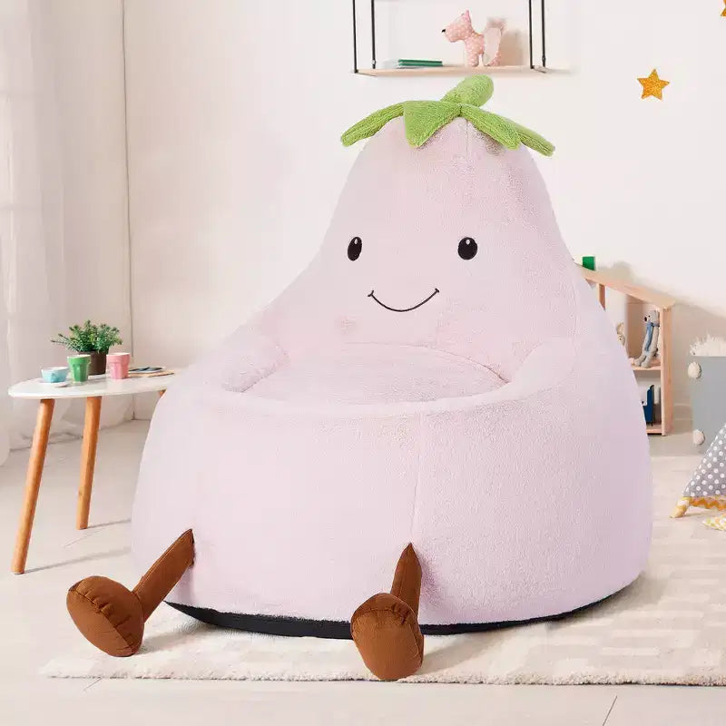 Sofá infantil tipo puf con relleno de espuma de alta densidad y forma ergonómica para leer y jugar