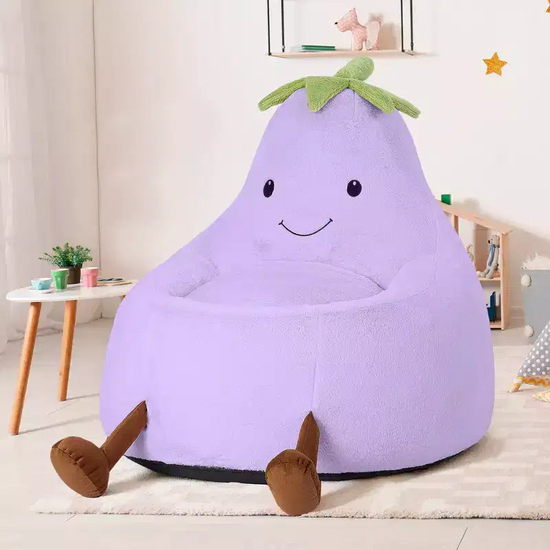 Sofá infantil tipo puf con relleno de espuma de alta densidad y forma ergonómica para leer y jugar