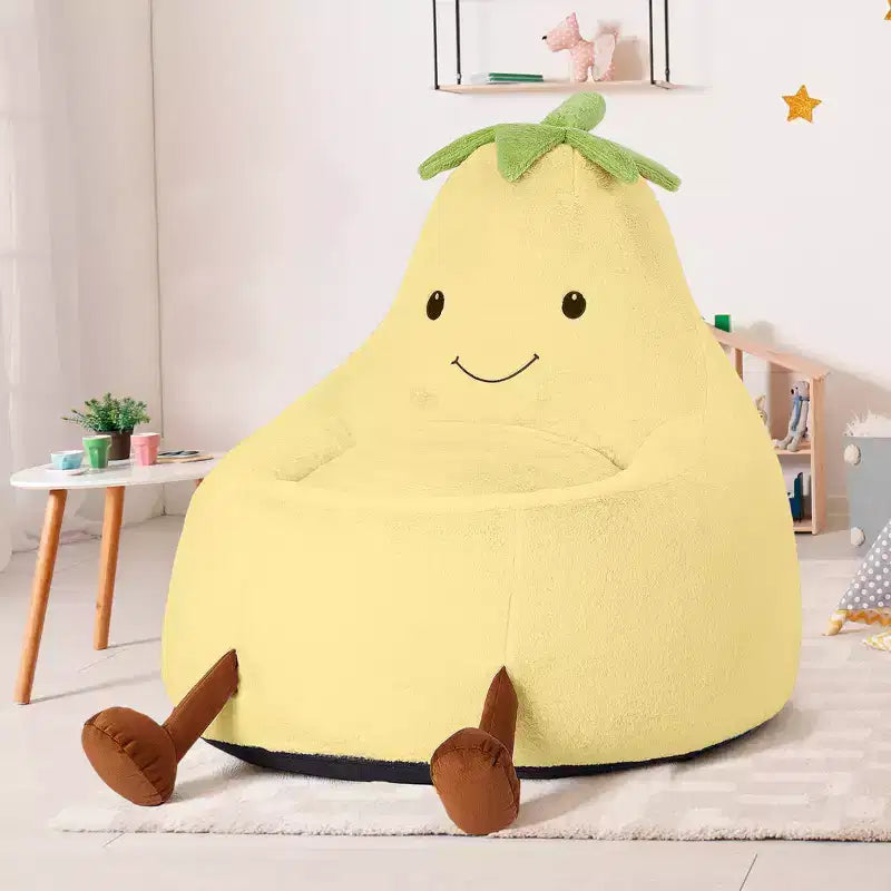 Sofá infantil tipo puf con relleno de espuma de alta densidad y forma ergonómica para leer y jugar