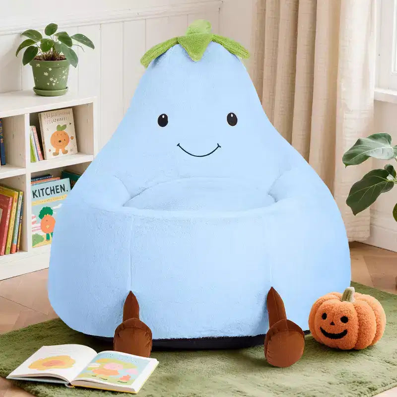 Sofá infantil tipo puf con relleno de espuma de alta densidad y forma ergonómica para leer y jugar