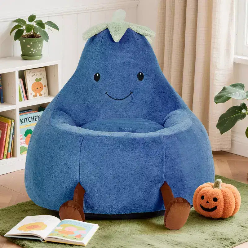Sofá infantil tipo puf con relleno de espuma de alta densidad y forma ergonómica para leer y jugar