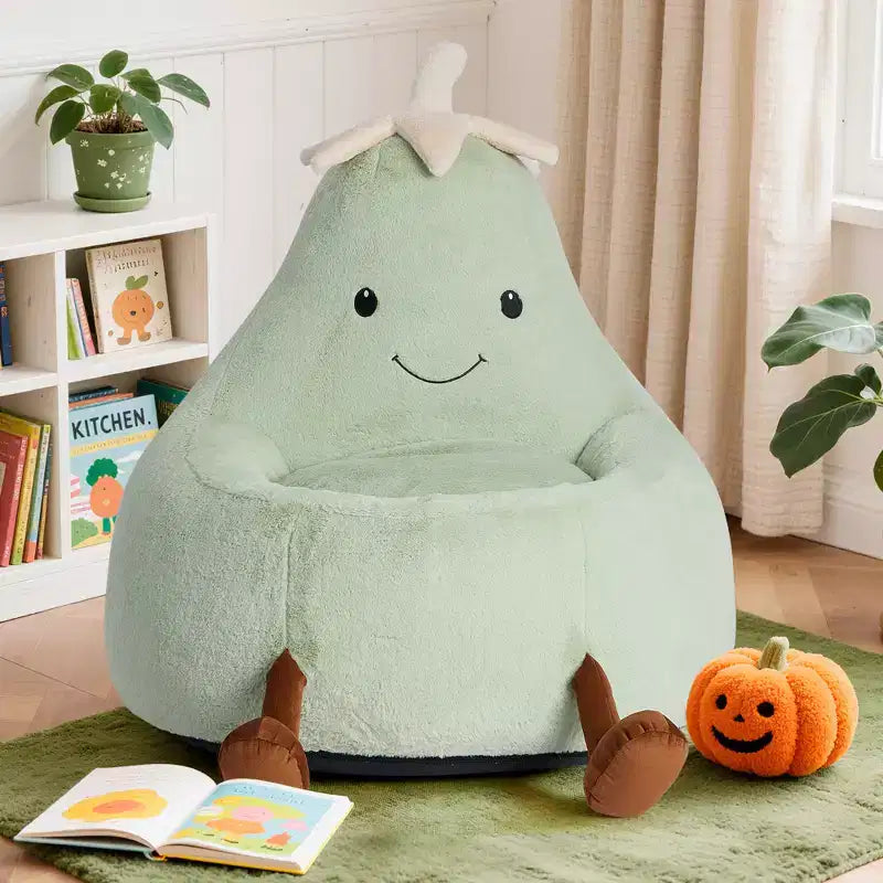 Sofá infantil tipo puf con relleno de espuma de alta densidad y forma ergonómica para leer y jugar