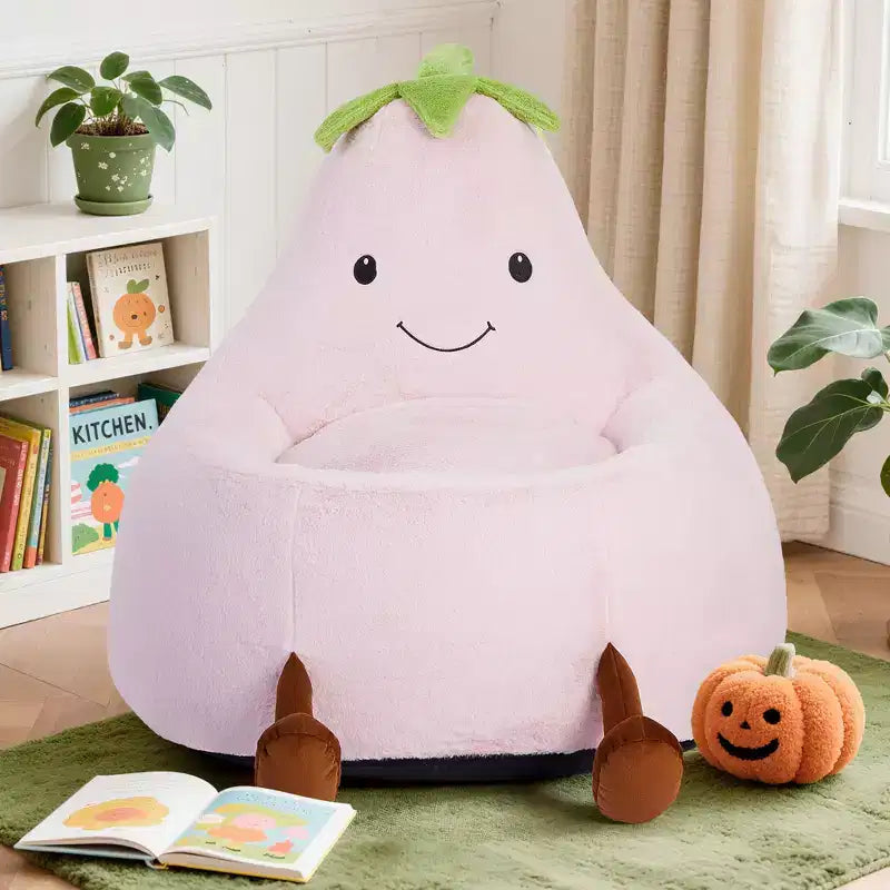Sofá infantil tipo puf con relleno de espuma de alta densidad y forma ergonómica para leer y jugar