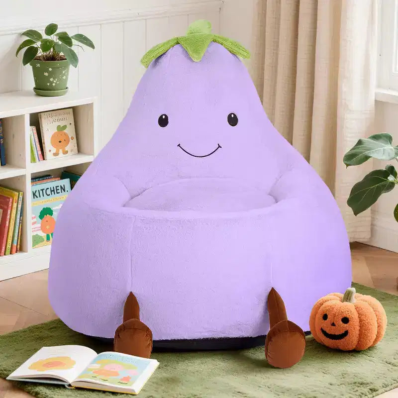 Sofá infantil tipo puf con relleno de espuma de alta densidad y forma ergonómica para leer y jugar