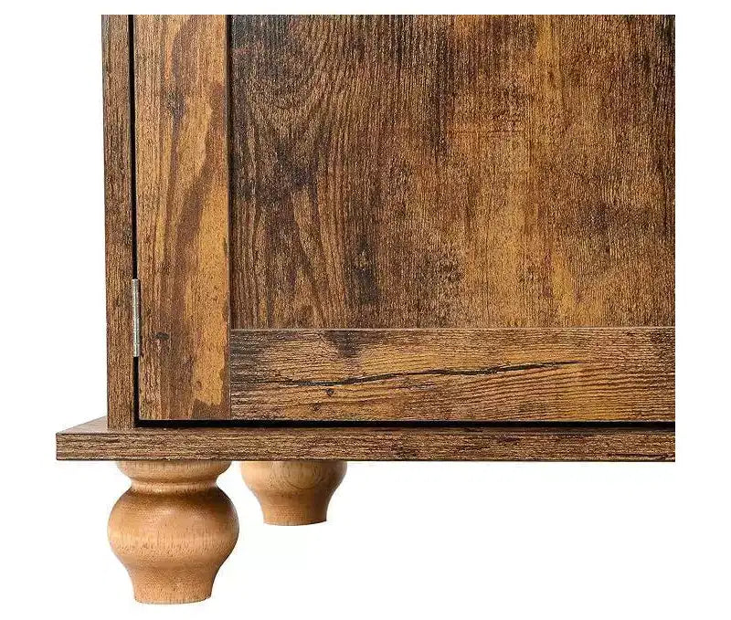 Vestiaire moderne en panneaux de particules, banc d’entrée avec meuble de rangement, tiroirs et 5 patères, marron